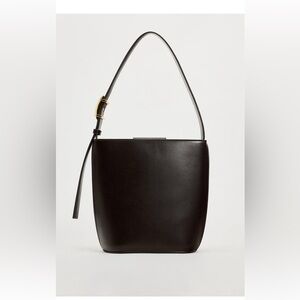 Zara bucket bag brown